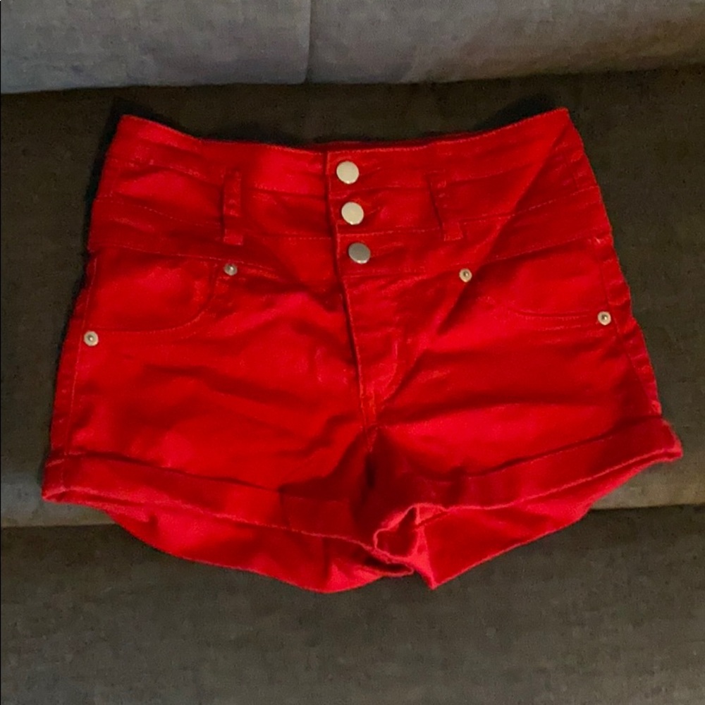 Xhilaration High Rise Red Shorts